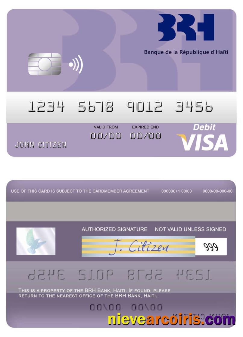 Haiti BRH Bank visa debit card